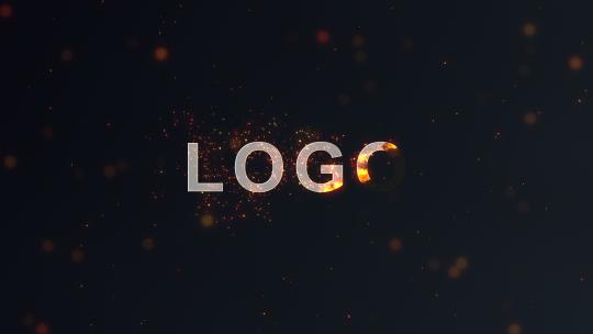 粒子火焰燃烧LOGO文字特效4KAE工程