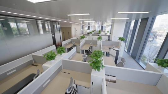 CBD高端写字楼办公间办公区域