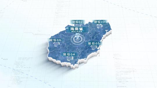 简洁地图数据展示_海南省