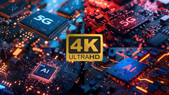 5G芯片AI芯片电脑芯片高速芯片高清在线视频素材下载