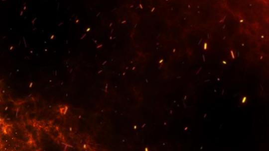 火星 地面火焰 背景 红色火焰 粒子 火花