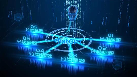 科技感人工智能AI分类展示