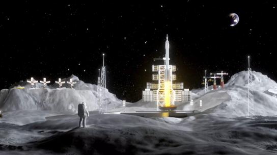 宇宙航天计划月球基地火箭发射