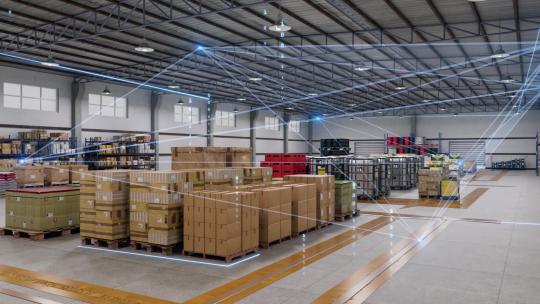 全息现代化工厂智能车间科技感技术产业园区