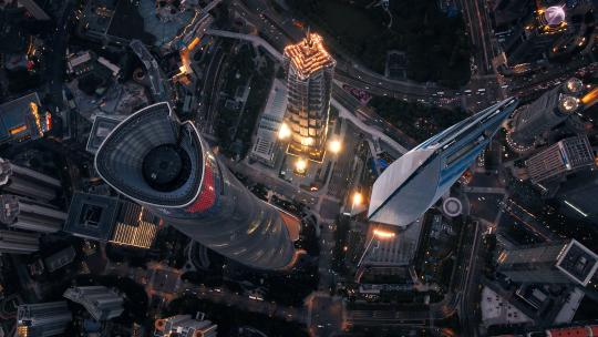 上海航拍空镜合集夜景