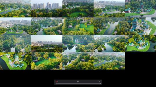成都市新都区宝光桂湖公园多镜头合集高清在线视频素材下载