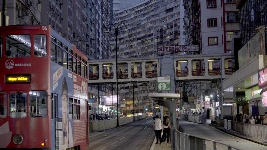 香港北角英皇道 电车 叮叮车