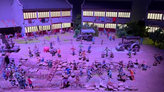 上海豫梦魔都四百年微缩建筑豫园4K实拍视频素材模板下载