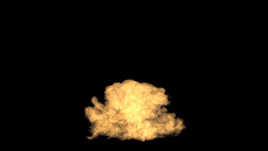 4k爆炸后火光冲天的浓烟黑烟光效-alpha (2)