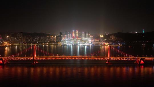 夜晚跨海大桥 夜晚大连城市