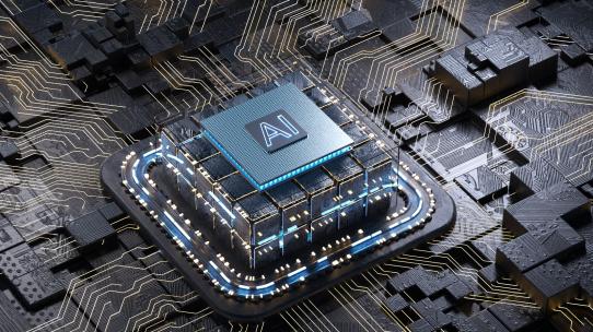 5G科技芯片下落AI人工智能CPU电路板