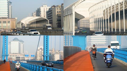 襄阳城市交通城市风光车流高清在线视频素材下载