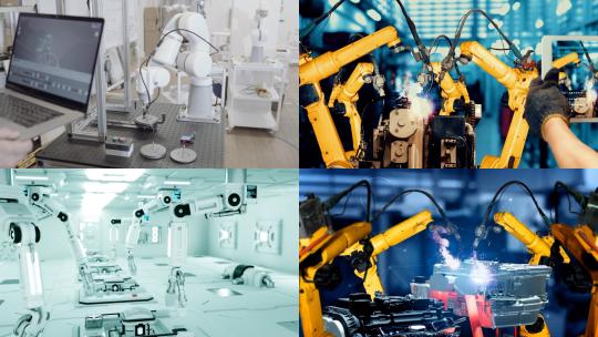 【合集】智慧工业机械臂现代化工业制造视频素材模板下载