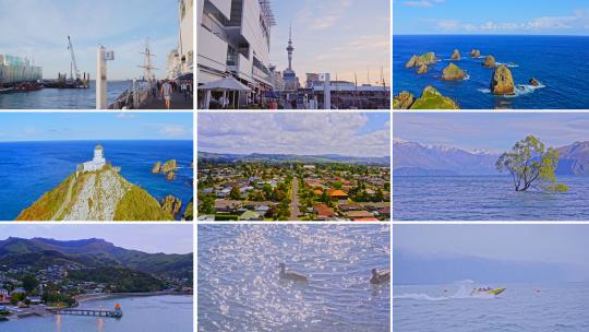 新西兰风景航拍延时合集