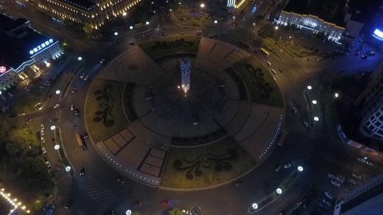 城市夜景航拍视频素材模板下载