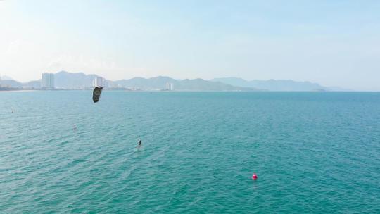 海上风筝冲浪者视频素材模板下载