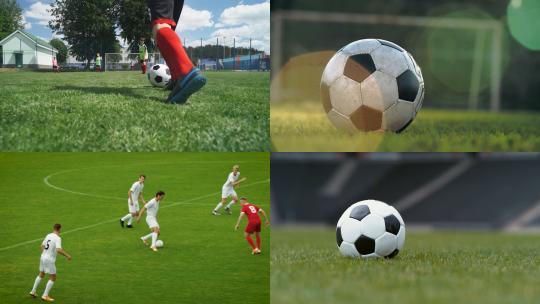 【合集】正在踢足球的人足球比赛视频素材模板下载