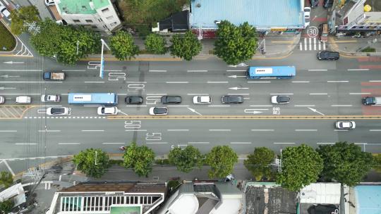 车水马龙的道路