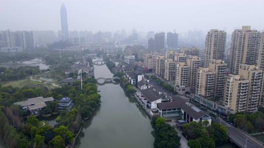 4k 航拍温州城市景观全景