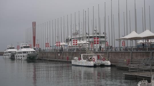 青岛奥林匹克帆船中心视频素材模板下载
