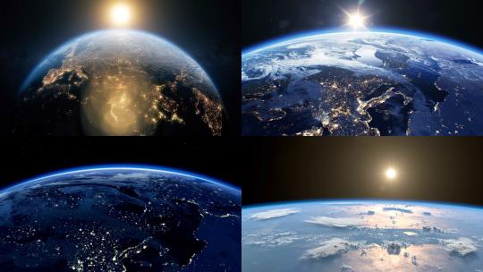 【合集】太空中看地球日出