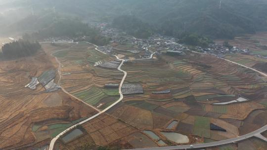 山区耕地航拍