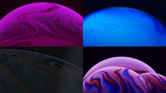 【合集】颜色流动颜料扩散球形