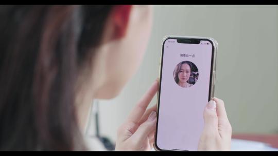 智能手机 人脸识别 识别 视频 手机视频素材模板下载