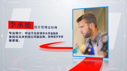 简约科技人物介绍AE模板