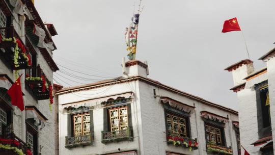 西藏大昭寺空镜视频素材模板下载