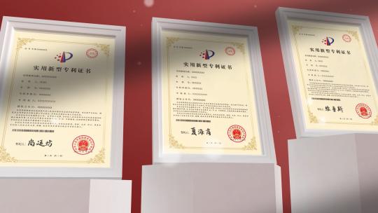 专利证书荣誉证书展示（无需插件）