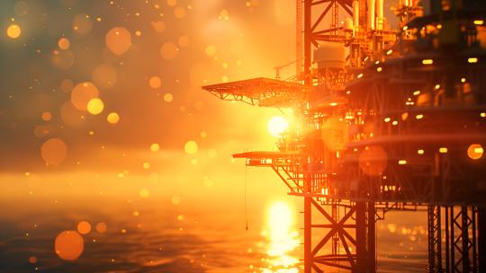 海上钻井平台海上石油开采海上能源开发