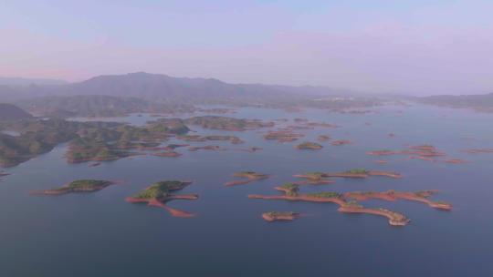 4k航拍浙江杭州千岛湖