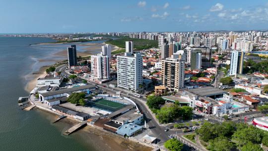 巴西Aracaju Sergipe的城市景观。巴西东北部的旅游业。