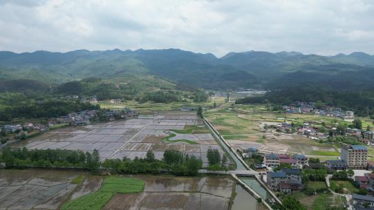 南方丘陵山川农业种植农田航拍