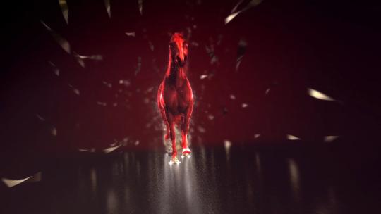 骏马奔腾活动开场片头ae模板