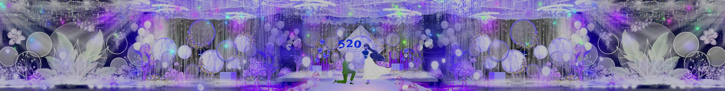 蓝色婚礼ZE21384