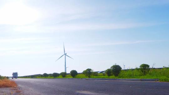 交通风车风能能源运输发电