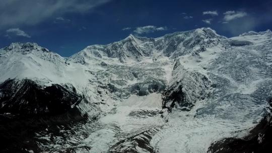 航拍西藏林芝波密米堆冰川自然风光
