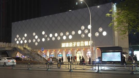 武汉江汉区夜景街景风光