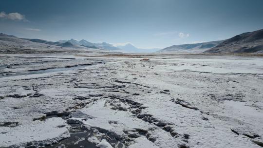 西藏旅游风光318国道雪域高原冰雪冻土