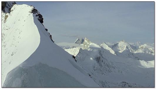 航拍雪山实景拍摄视频素材