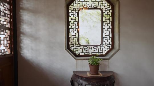 中国传统苏州园林古典建筑花窗