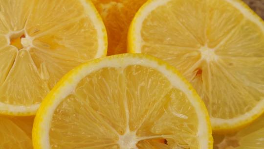 烹饪柑橘柠檬水特写视频素材模板下载