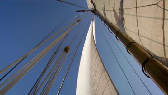 帆船航海扬帆起航远航励志梦想征程3视频素材模板下载