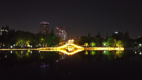 芜湖夜景航拍视频素材模板下载