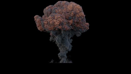 4k原子弹氢弹爆炸烟尘光效-alpha (2)视频素材模板下载