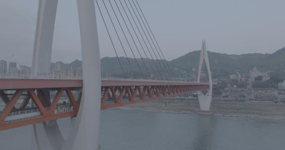 重庆东水门大桥航拍—Dlog素材
