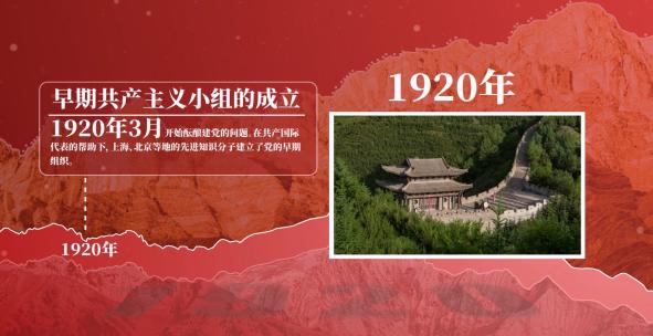 大气红色建党节图文展示AE模板