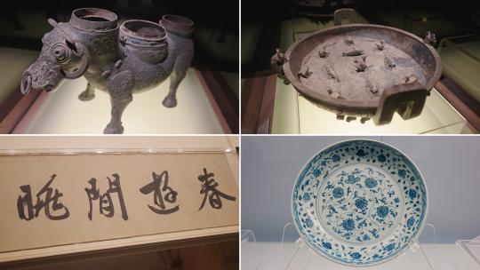 上海博物馆文物视频素材模板下载